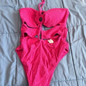 Abercrombie & Fitch Hot Pink One Piece Swimsuit